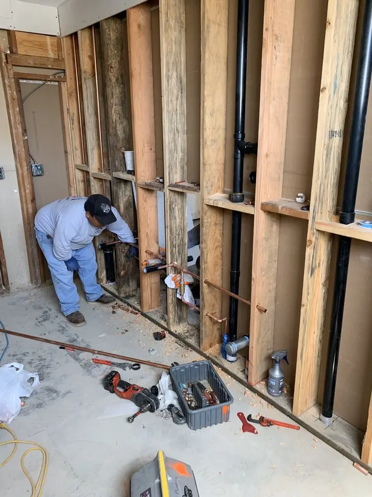 Commercial rough-in plumbing for Water Heater Replacement in Portage Lakes
